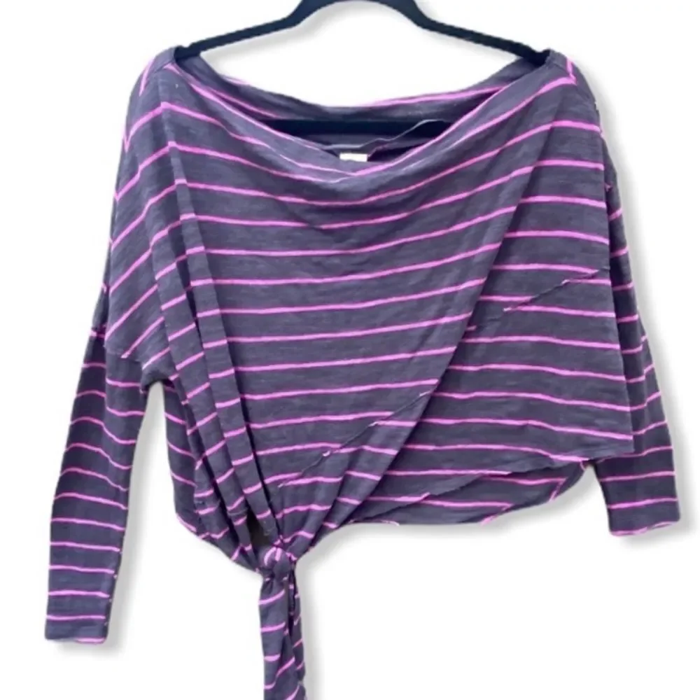 Free People Love Lane‎ Striped One Shoulder Top